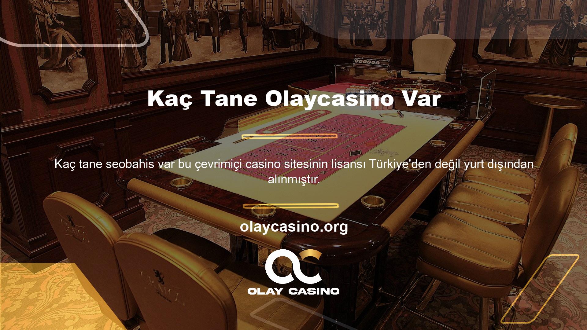 Bu nedenle, Türkiye'deki yasa dışı çevrimiçi casino platformlarından biridir