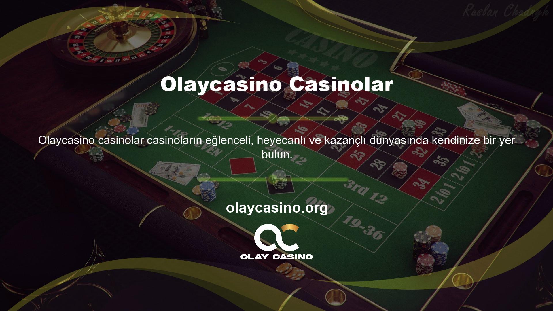 Casino oyunları, birçok özelliği ile hem oyun türlerinde hem de birçok alternatif oyunlarda tam bir oyun keyfi sunuyor